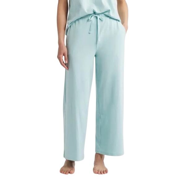 EILEEN FISHER  Organic Cotton Wide Ankle Pants in Pool Blue Size S - Picture 5 of 6